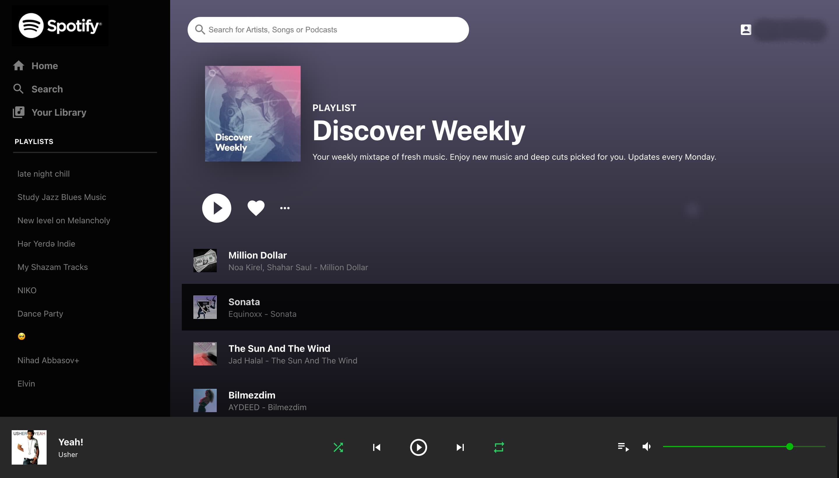 Spotify Clone(Web)